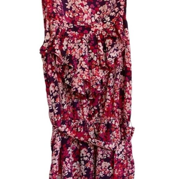 Express Pink floral Sleeveless Summer dress w/ tie belt - XS - Picture 8 of 13